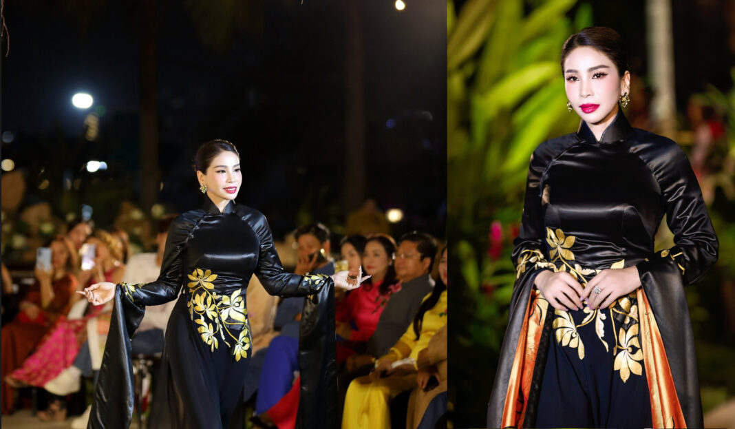 Lý Hương khoe khí chất trong tà áo dài “Hoa Khổng Tước”