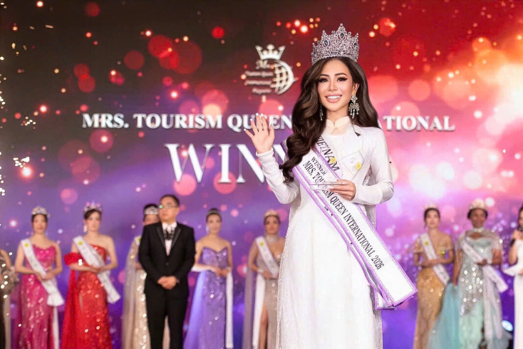 2 - Đại diện Việt Nam nổi bật trong đêm thi chung kết vượt qua nhiều ứng viên sáng giá và tài năng 6 Vân Phạm đăng quang Mrs. Tourism Queen International 2026, giành thêm danh hiệu Nhân ái